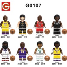 Jelang Tek Satış Nba Rakamlar Yapı Taşları Kobe Curry Jordan Durant Harden O Neal James Minifigures Çocuk Oyuncakları G0107 (Yurt Dışından)