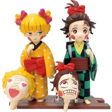 Jelang Anime Figürü Iblis Avcısı Kimetsu Hiçbir Yuukaku-Hen Zenitsu Inosuke Tanjirou Sevimli Oyuncaklar Colengen Aksiyon Figürü Pvc Model Oyuncaklar (Yurt Dışından)