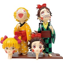 Jelang Anime Figürü Iblis Avcısı Kimetsu Hiçbir Yuukaku-Hen Zenitsu Inosuke Tanjirou Sevimli Oyuncaklar Colengen Aksiyon Figürü Pvc Model Oyuncaklar (Yurt Dışından)