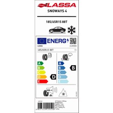 Lassa 185/65 R15 88T Snoways 4 Oto Kış Lastiği (Üretim Yılı: 2024)