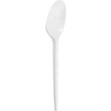 Mikron Plastik Beyaz Standart Büyük Kaşık -100 Adet