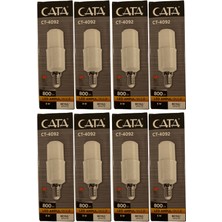 Cata CT-4092 8W 6400K (Beyaz Işık) E14 Duylu LED Ampul (8 Adet)