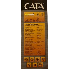 Cata CT-4091 8W 6400K (Beyaz Işık) E27 Duylu LED Ampul (8 Adet)