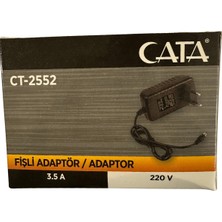 Cata CT-2552 3.5 Amper 220V Fişli Adaptör (2 Adet)