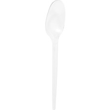 Mikron Plastik Şeffaf Standart Büyük Kaşık - 100 Adet