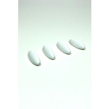 Toptanbulurum 4 Adet Plastik Çengelli Eşarp ve Şal Iğnesi Beyaz 4 cm