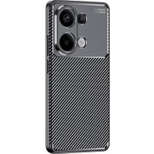 Gpack Xiaomi Poco M6 Pro Kılıf Negro Karbon Kamera Korumalı Silikon Siyah