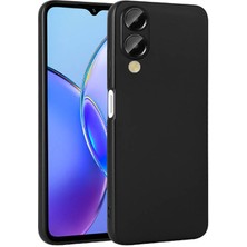 Gpack Vivo Y17S Kılıf Lüx Korumalı Premier Mat Silikon+Nano Siyah