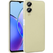 Gpack Vivo Y17S Kılıf Lüx Korumalı Premier Mat Silikon+Nano Gold