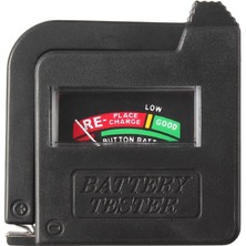 Aa Aaa CD 9V 1.5V Evrensel Düğme Pil Volt Test Cihazı Checker Göstergesi - Siyah (Yurt Dışından)