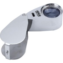 40X LED Cep Büyüteç Kuyumcu Gözlük Camı Döngü Lens Büyüteç Büyüteç Uv Işık (Yurt Dışından)