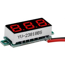 2.5-30V Ölçüm Aralığı Voltmetre LED Ekran Protable 1pc Dijital Dc Elektrikli Bisikletler (Yurt Dışından)