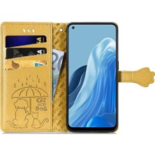 Bdt Shop Oppo Oppo 7 4g Darbeye Deri Için Karikatür Hayvanlar Flip Telefon Kılıfı (Yurt Dışından)