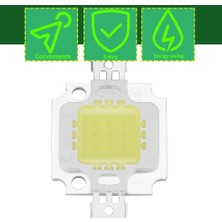 Ma Yüksek Güçlü Saf Beyaz Cob Smd LED Boncuk Çip Taşkın Işık Lamba Boncuk 10W-SAF Beyaz (Yurt Dışından)