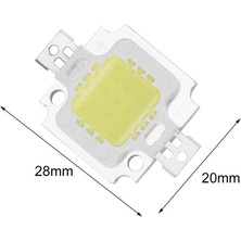 Ma Yüksek Güçlü Saf Beyaz Cob Smd LED Boncuk Çip Taşkın Işık Lamba Boncuk 10W-SAF Beyaz (Yurt Dışından)