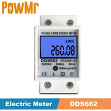 80A 35MM Dın Ray Tek Fazlı Iki Telli LCD Arka Işık Dijital Ekran Tüketimi Enerji Elektrik Sayacı 220V 230V 50Hz 60Hz Yeni (Yurt Dışından)