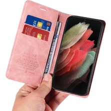 Bdt Shop Samsung Galaxy S21 Ultra 5g Için Folio Cüzdan Pu Deri Manyetik Telefon Kılıfı (Yurt Dışından)