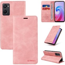 Bdt Shop Oppo A96 5g Manyetik Folio Cüzdan Pu Deri Koruyucu Telefon Kılıfı (Yurt Dışından)