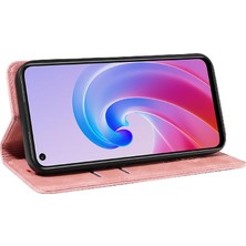 Bdt Shop Oppo A96 5g Manyetik Folio Cüzdan Pu Deri Koruyucu Telefon Kılıfı (Yurt Dışından)