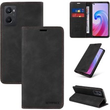 Bdt Shop Oppo A96 5g Manyetik Folio Cüzdan Pu Deri Koruyucu Telefon Kılıfı (Yurt Dışından)