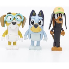 Jelang 12 Adet Bluey Çalma Süresi Anime Aksiyon Figürü Pvc Oyuncaklar Koleksiyon Figürleri Arkadaşlar Hediyeler Için (Yurt Dışından)