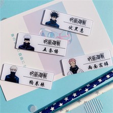 Jelang 1 Adet Moda Anime Jujutsu Kaisen Cosplay Isim Rozetleri Yuji Itadori Gojo Satoru Fushiguro Megumi Akrilik Broş Pins Şekil Oyuncaklar (Yurt Dışından)