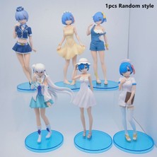 Jelang Yeni 6 Stil 16.5 cm Anime Re: Hayat Sıfır Rem'den Farklı Bir Dünyada Ram Hizmetçi Kız Figürü Pvc Şekil Koleksiyon Model Oyuncaklar (Yurt Dışından)