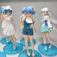 Jelang Yeni 6 Stil 16.5 cm Anime Re: Hayat Sıfır Rem'den Farklı Bir Dünyada Ram Hizmetçi Kız Figürü Pvc Şekil Koleksiyon Model Oyuncaklar (Yurt Dışından)