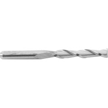 Jelang Freze Frezesi -10 x 1/8 Inç Karbür Cnc Çift/iki Flüt Spiral Uçları-Gümüş (Yurt Dışından)