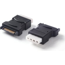 Pergyi 15PIN Sata Seri Ata Erkek - Molex Ide 4 Pin Dişi Mf Sabit Disk Adaptörü (Yurt Dışından)