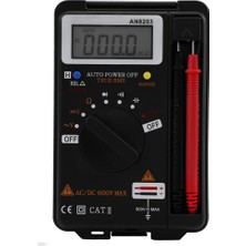 Pergyi AN8203 Dijital Multimetre Voltmetre Ohm Metre LCD Ekran 4000 Sayım (Yurt Dışından)