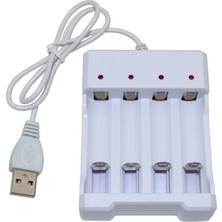 Pergyi Evrensel USB 4 Yuva Çıkışlı Pil Şarj Cihazı Pil Hızlı Şarj Adaptörü (Yurt Dışından)