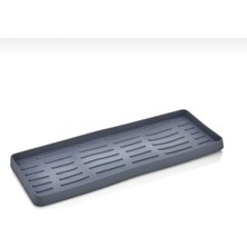 YDGR Gri Silikon Sabunluk Organizer , Sabunluk Altlığı , Sıvı Sabun Standı 26X10 cm