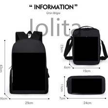 Jolita Skibidi Tuvalet Tuvalet Adam Parodi Okul Çantası Ilk ve Orta Okul Öğrencileri Sırt Çantası Omuzdan Askili Çanta Kalem Kutusu Sırt Çantası Üç Parçalı Set (Yurt Dışından)