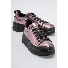 Kaydırmaz Kadın Spor Ayakabı PLATİN SİYAH