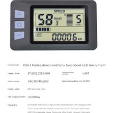 Archive P3H LCD Ekranlı Gösterge Paneli 24/36/48/60V, E-Scooter (5pın) ile Uyumlu (Yurt Dışından)