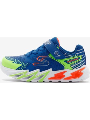 Skechers Flex - Glow Bolt Büyük Erkek Çocuk Mavi Işıklı Spor Ayakkabı 400138L Rymt