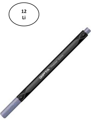 Gıpta Thick 0.4 mm Fineliner Yeşil Eflatun Kalem 12'li