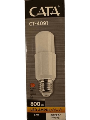 Cata CT-4091 8W 6400K (Beyaz Işık) E27 Duylu LED Ampul