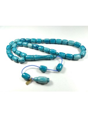 İskeçe Tesbih Furkan Gül Usa Işi Imzalı Mühürlü Kanayan Bağa Sertifikalı No 3940