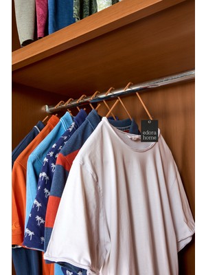 Edora Home 10'lu Rose Elbise Askısı Tişört Askısı - Metal Paslanmaz