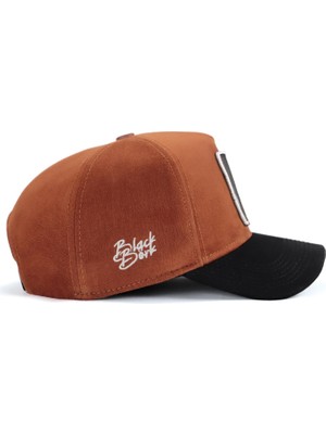 Black Börk Blackbörk V1 Baseball Boss - 4sb Kod Logolu Unisex Camel-Lacivert Siperli Şapka (Cap)