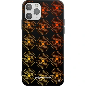 x Gossip Pasta Apple iPhone 11 Pro Max Glowing Eyes Tasarımlı Siyah Renkli Silikon Telefon Kılıfı