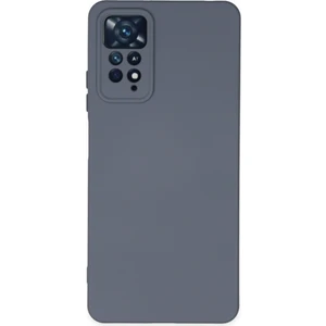 Xiaomi Redmi Note 11 Pro Kılıf Nano Içi Kadife  Silikon - Gri 300099
