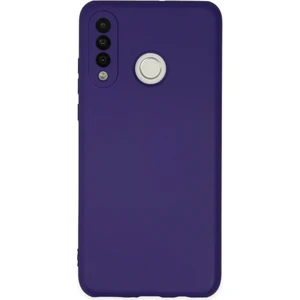 Huawei P30 Lite Kılıf Nano Içi Kadife  Silikon - Mor 300099