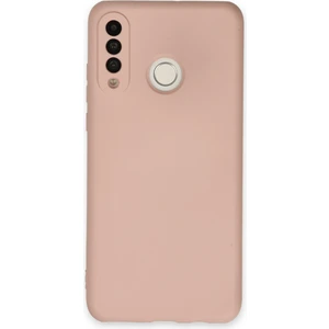 Huawei P30 Lite Kılıf Nano Içi Kadife  Silikon - Pudra 300099