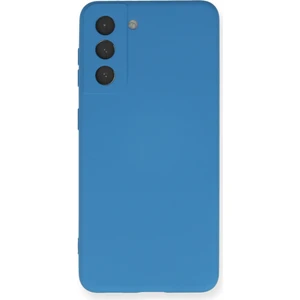 Samsung Galaxy S21 Fe Kılıf Nano Içi Kadife  Silikon - Mavi 300099