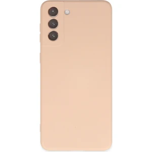 Samsung Galaxy S21 Fe Kılıf Nano Içi Kadife  Silikon - Pudra 300099