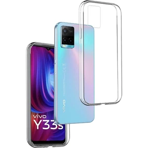 Caseart Vivo Y33S Kapak 1mm Süper Silikon Şeffaf Kılıf