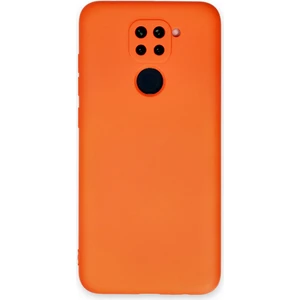 Xiaomi Redmi Note 9 Kılıf Nano Içi Kadife  Silikon - Turuncu 300099